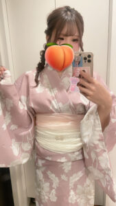 ももブログ 浴衣🫶